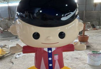 大型廚師雕塑 鍛造發(fā)光卡通雕塑 房地產(chǎn)動漫雕塑