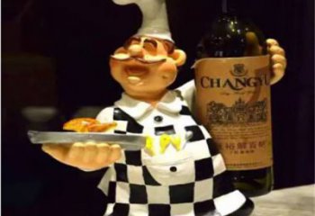 景觀廚師雕塑廠家 剪影卡通雕塑 商業(yè)街動(dòng)漫雕塑