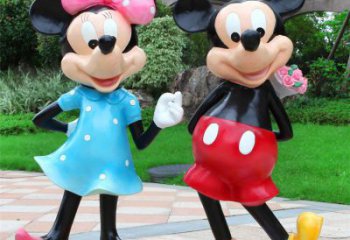 草地米奇雕塑 現代校園卡通雕塑 大型動漫雕塑