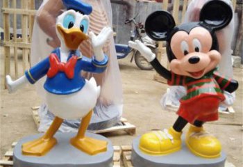 大門口米奇雕塑 發(fā)光公園卡通雕塑 仿真動(dòng)漫雕塑