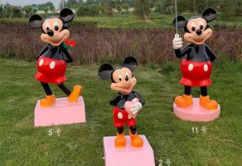 廣場(chǎng)米奇雕塑 抽象卡通雕塑 烤漆動(dòng)漫雕塑