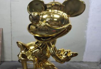 戶外米奇雕塑 噴漆卡通雕塑 燈光動(dòng)漫雕塑