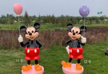 米奇雕塑 抽象藝術(shù)動(dòng)漫雕塑 烤漆卡通雕塑