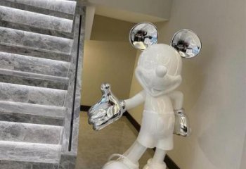 鑄造唐老鴨雕塑 中式村口卡通雕塑 景觀動(dòng)漫雕塑