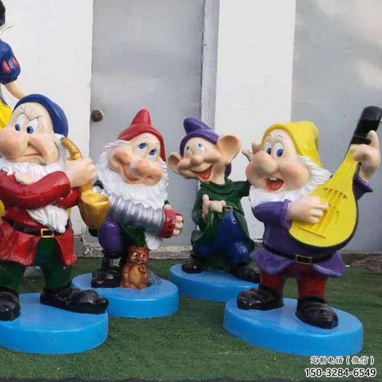 大門口白雪公主雕塑 發光公園卡通雕塑 仿真動漫雕塑