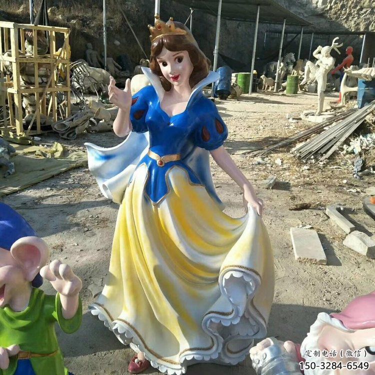 街道白雪公主雕塑 現代景觀動漫雕塑 彩繪卡通雕塑 街道白雪公主雕塑 現代景觀動漫雕塑 彩繪卡通雕塑