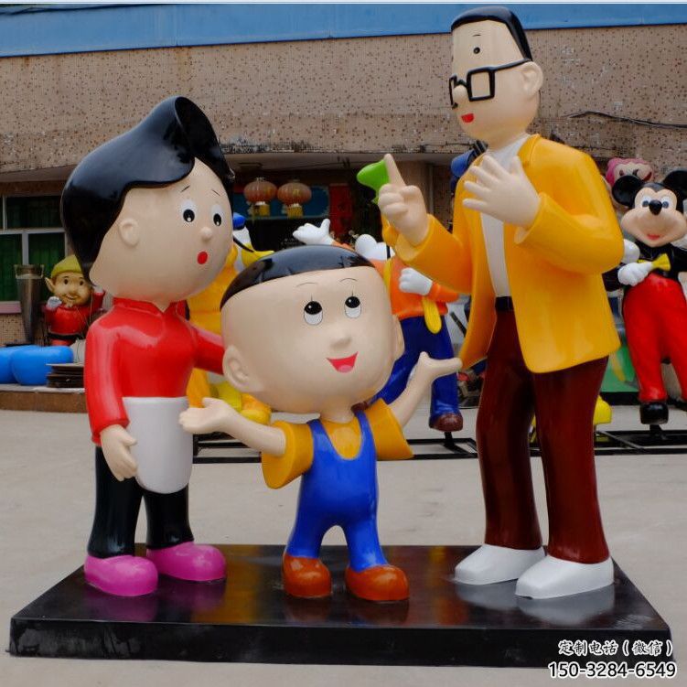 售樓處大頭兒子雕塑 商業街雕塑 卡通擺件