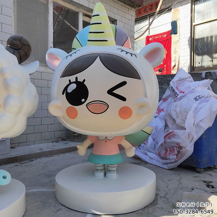 彩繪娃娃雕塑 動漫雕塑 步行街擺件 彩繪娃娃雕塑 動漫雕塑 步行街擺件