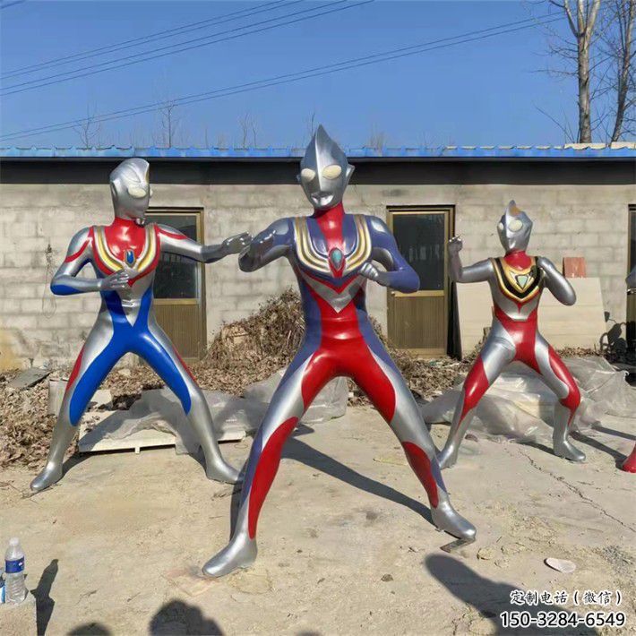 酒店超人雕塑 庭院卡通雕塑 彩繪小品 酒店超人雕塑 庭院卡通雕塑 彩繪小品