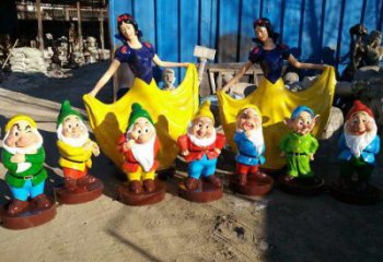 農村白雪公主雕塑 抽象藝術動漫雕塑 烤漆卡通雕塑