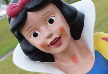 庭院白雪公主雕塑 公園草地卡通雕塑 鍛造動漫雕塑