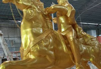 部隊(duì)武士雕塑 景觀美陳古代雕塑 噴漆人物雕塑