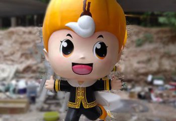 門(mén)口娃娃雕塑 售樓處動(dòng)漫雕塑 彩繪小品