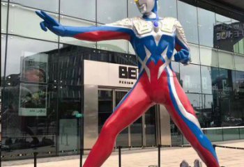 房地產(chǎn)超人雕塑 現(xiàn)代景觀動漫雕塑 幾何卡通雕塑