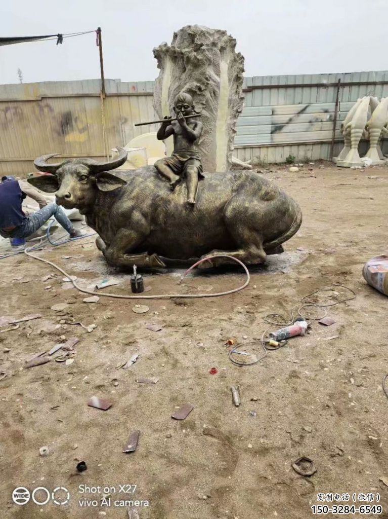 牧童雕塑廠家 仿真景觀鑄銅雕塑 烤漆民俗雕塑 牧童雕塑廠家 仿真景觀鑄銅雕塑 烤漆民俗雕塑