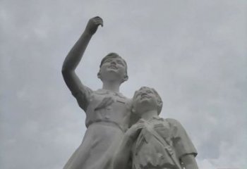 大型少先隊(duì)員雕塑 商業(yè)街廣場(chǎng)雕塑 彩繪擺件