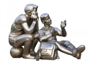 大型少先隊員雕塑 學校學生雕塑 仿真擺件