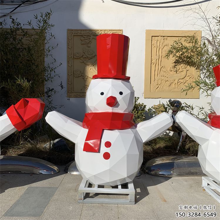 彩繪雪人雕塑 大型城市雕塑 商業(yè)街擺件 彩繪雪人雕塑 大型城市雕塑 商業(yè)街擺件