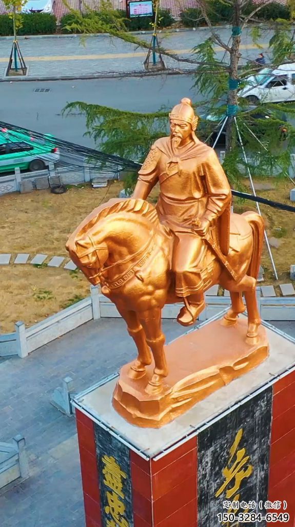 景觀岳飛雕塑 烤漆大型名人雕塑 酒店肖像雕塑 景觀岳飛雕塑 烤漆大型名人雕塑 酒店肖像雕塑