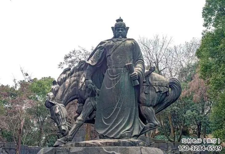 現代岳飛雕塑 大型別墅區名人雕塑 鑄銅肖像雕塑 現代岳飛雕塑 大型別墅區名人雕塑 鑄銅肖像雕塑