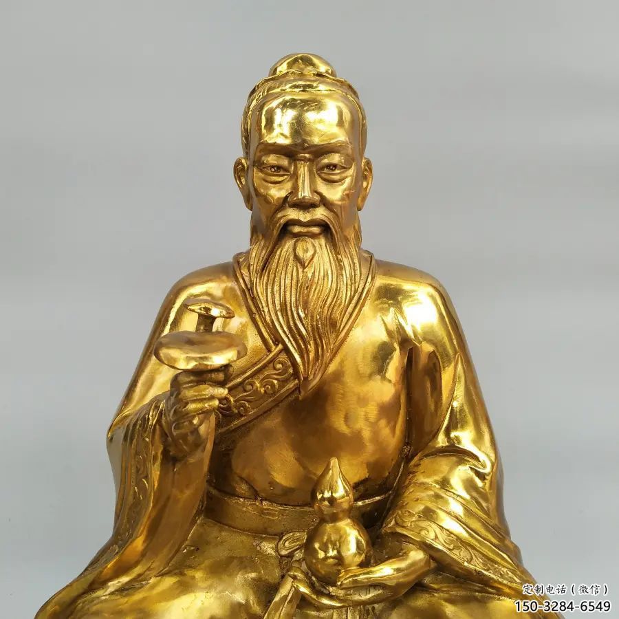 鑄銅扁鵲雕塑 黃銅名醫雕塑 步行街藥王雕塑 鑄銅扁鵲雕塑 黃銅名醫雕塑 步行街藥王雕塑