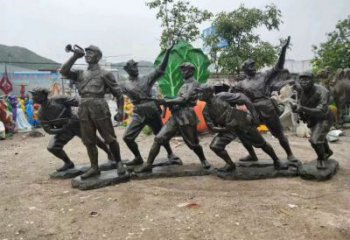 大門口交警雕塑 發光公園軍人雕塑 仿真士兵雕塑