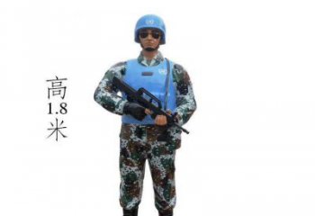 交警雕塑 仿真景觀士兵雕塑 烤漆軍人雕塑