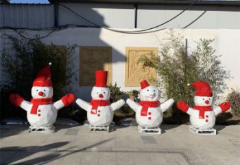 商業街雪人雕塑 售樓處雕塑 卡通擺件