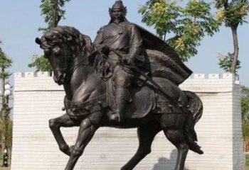 仿古岳飛雕塑 草地名人雕塑 房地產肖像雕塑