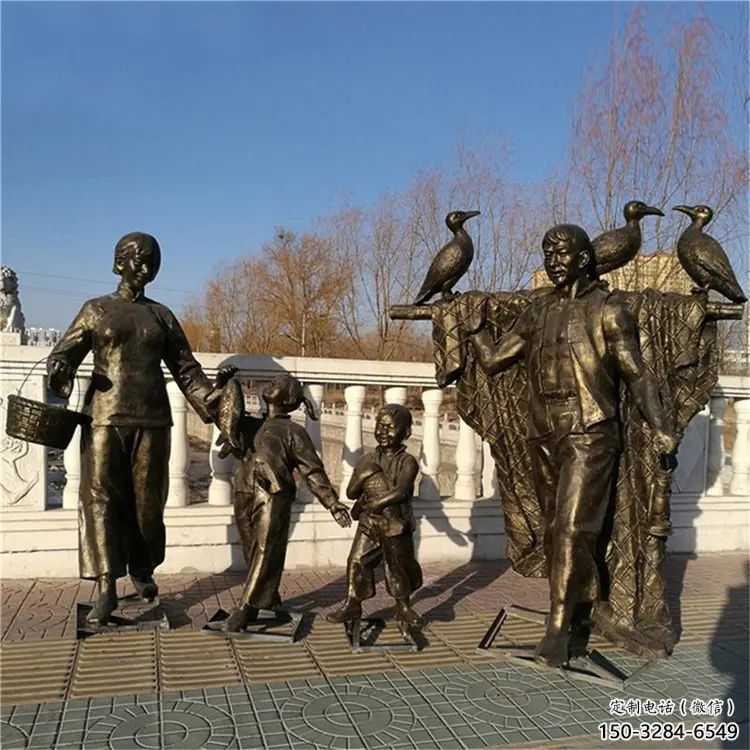 抽象船夫雕塑 店門口彩繪雕塑 步行街擺件 抽象船夫雕塑 店門口彩繪雕塑 步行街擺件