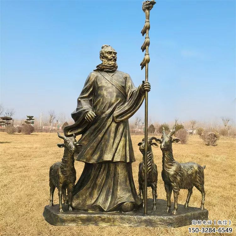 仿古船夫雕塑 庭院彩繪雕塑 田間小品 仿古船夫雕塑 庭院彩繪雕塑 田間小品