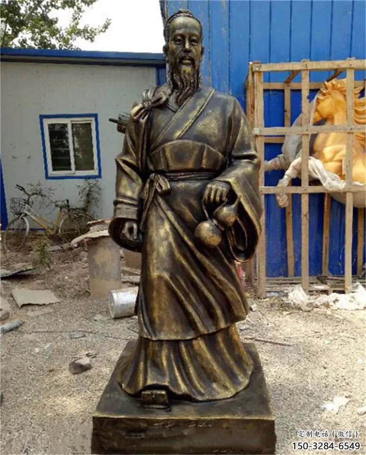步行街華佗雕塑 游樂場名醫(yī)雕塑 鑄造藥王雕塑 步行街華佗雕塑 游樂場名醫(yī)雕塑 鑄造藥王雕塑
