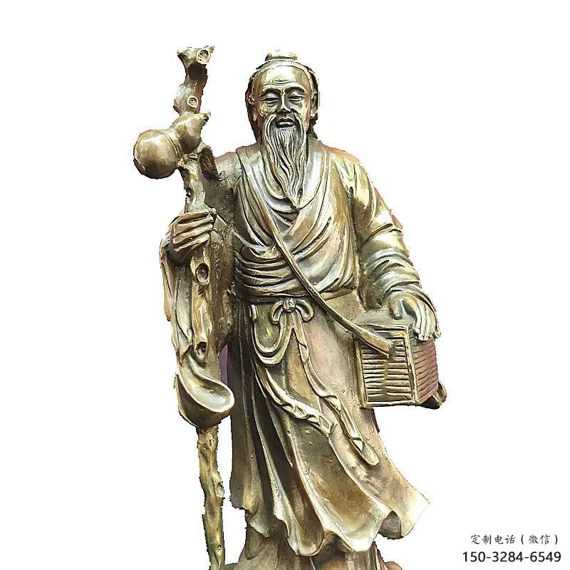 園林華佗雕塑 大型名醫雕塑 中式藥王雕塑 園林華佗雕塑 大型名醫雕塑 中式藥王雕塑