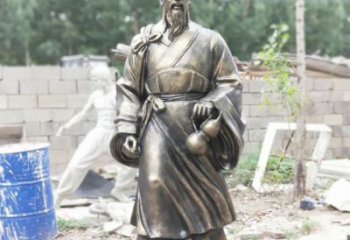 公園華佗雕塑 創(chuàng)意企業(yè)名醫(yī)雕塑 美陳藥王雕塑