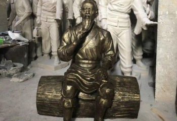 景觀魯班雕塑 剪影手藝人雕塑 商業(yè)街木匠雕塑