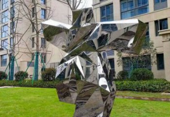 抽象太極雕塑廠家 店門口彩繪雕塑 步行街擺件