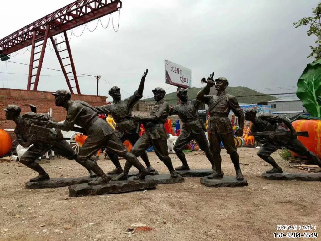 武警雕塑 鑄銅園林警察雕塑 住宅小區戰士雕塑 武警雕塑 鑄銅園林警察雕塑 住宅小區戰士雕塑