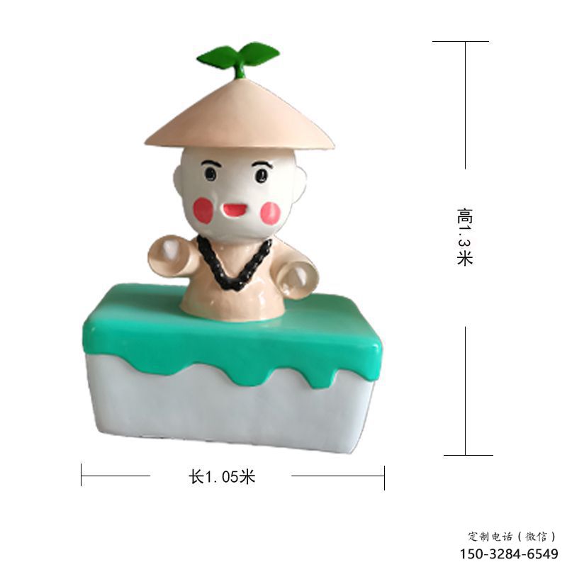 景觀小和尚雕塑 黃銅兒童雕塑 商業街肖像雕塑