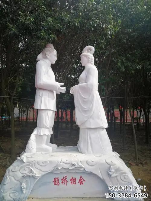 大型牛郎織女雕塑 步行街神話雕塑 仿真擺件 大型牛郎織女雕塑 步行街神話雕塑 仿真擺件