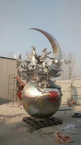 仿古牛郎織女雕塑 庭院彩繪雕塑 田間小品 仿古牛郎織女雕塑 庭院彩繪雕塑 田間小品