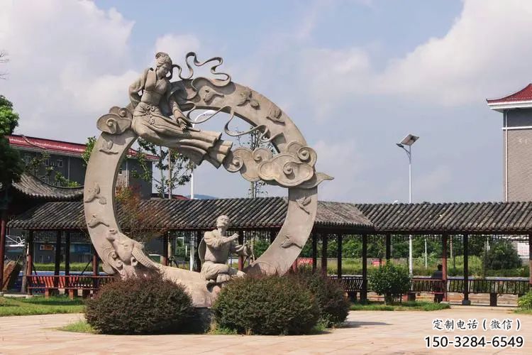 神話牛郎織女雕塑 酒店公園雕塑 風景區擺件 神話牛郎織女雕塑 酒店公園雕塑 風景區擺件
