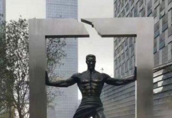 大型大力士雕塑 鍛造抽象雕塑 房地產(chǎn)雕塑