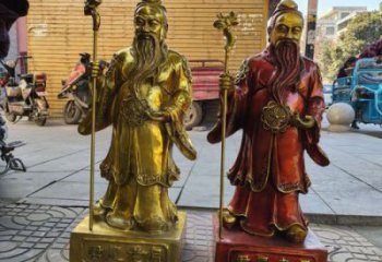 月老雕塑 烤漆大型擺件 鑄銅神話雕塑