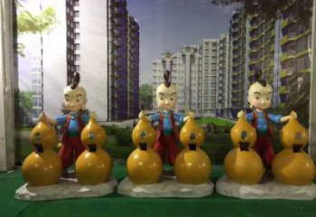 街道濟(jì)公雕塑 現(xiàn)代景觀擺件 彩繪工藝雕塑