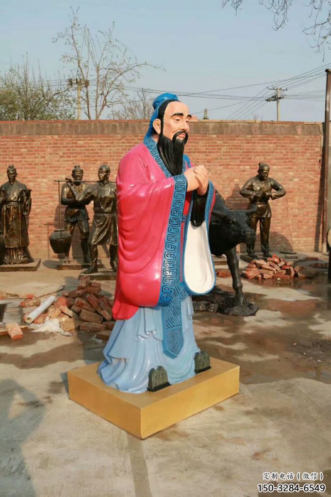 仿古孔子雕塑 庭院教育雕塑 田間小品 仿古孔子雕塑 庭院教育雕塑 田間小品