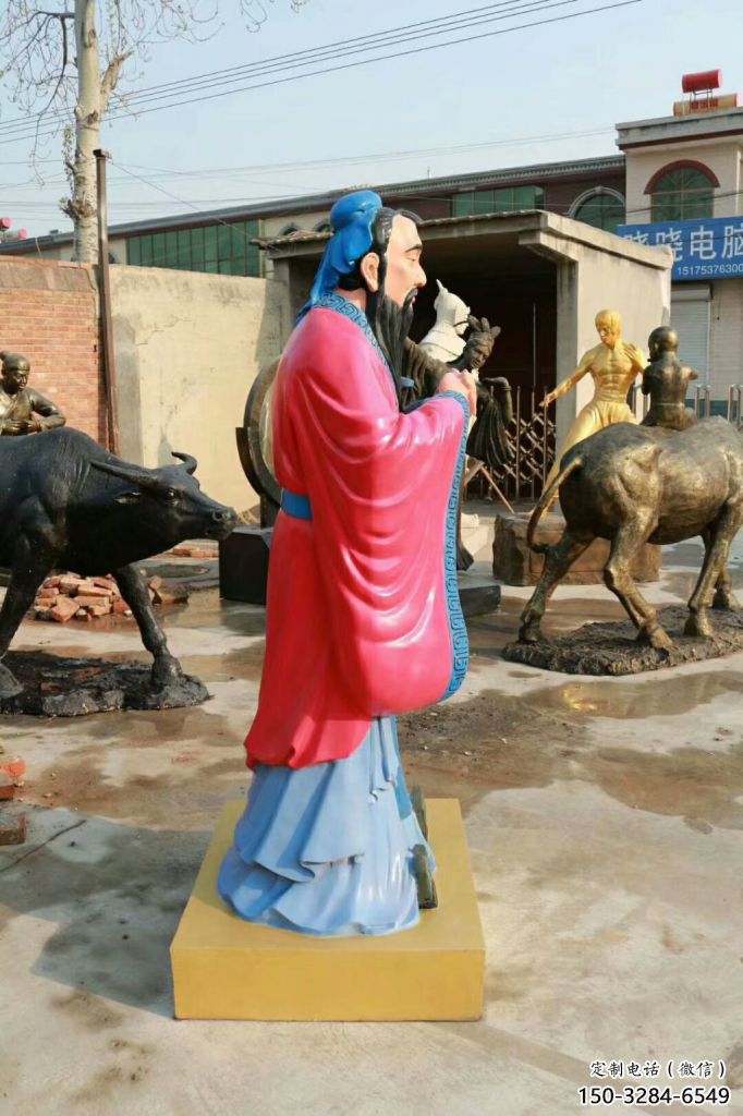 園林孔子雕塑 風景區(qū)學校雕塑 廣場小品