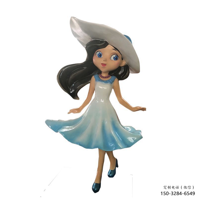 城市女孩雕塑 風景區彩繪雕塑 抽象擺件 城市女孩雕塑 風景區彩繪雕塑 抽象擺件