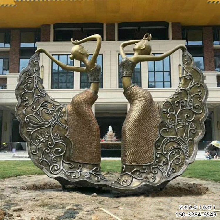 跳舞雕塑 景觀美陳舞者雕塑 噴漆女孩雕塑 跳舞雕塑 景觀美陳舞者雕塑 噴漆女孩雕塑