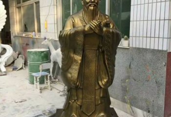 廣場(chǎng)孔子雕塑 抽象景觀(guān)名人雕塑 烤漆古代雕塑