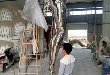 跳舞雕塑 仿真景觀舞者雕塑 烤漆女孩雕塑